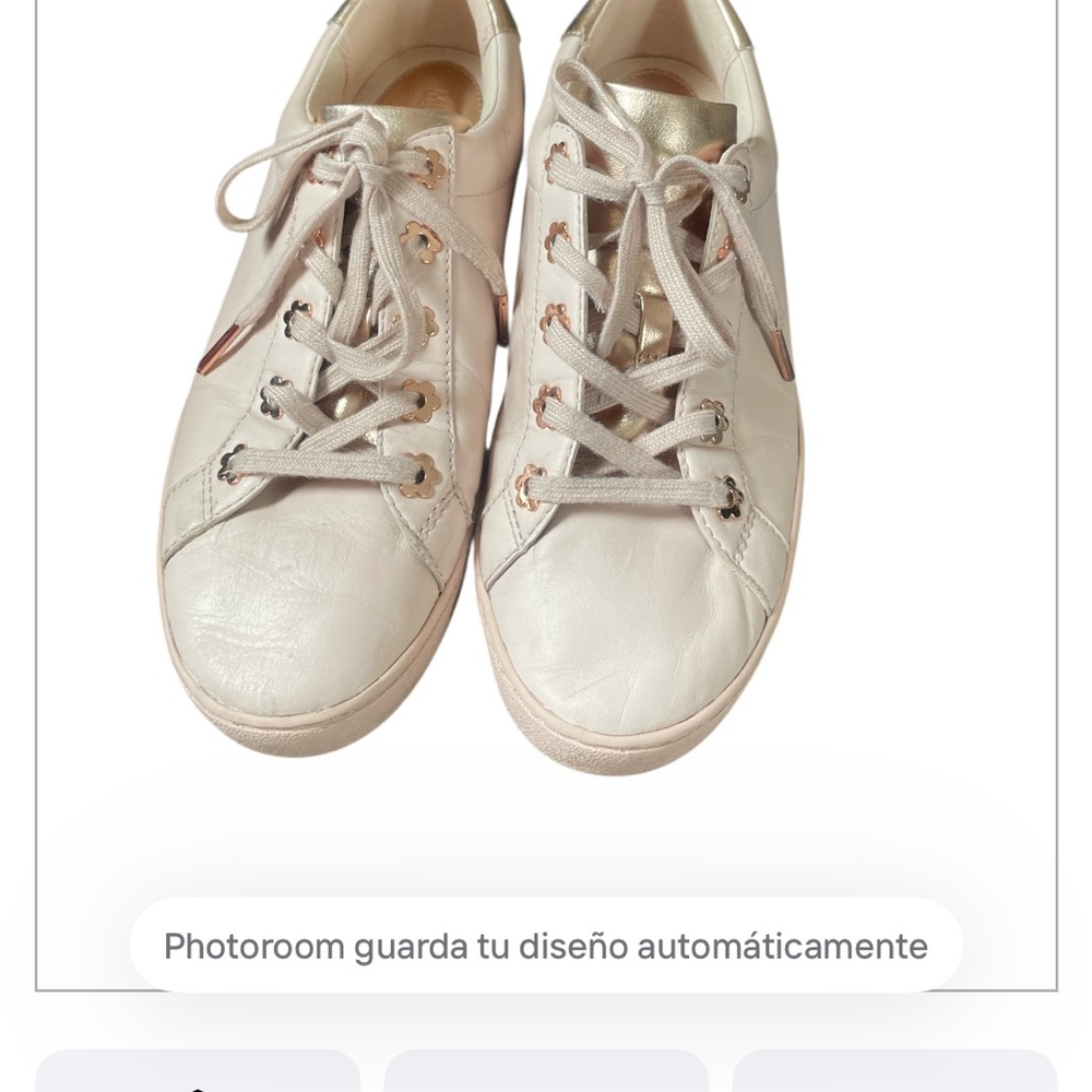 Elegant Women's Cream Sneakers